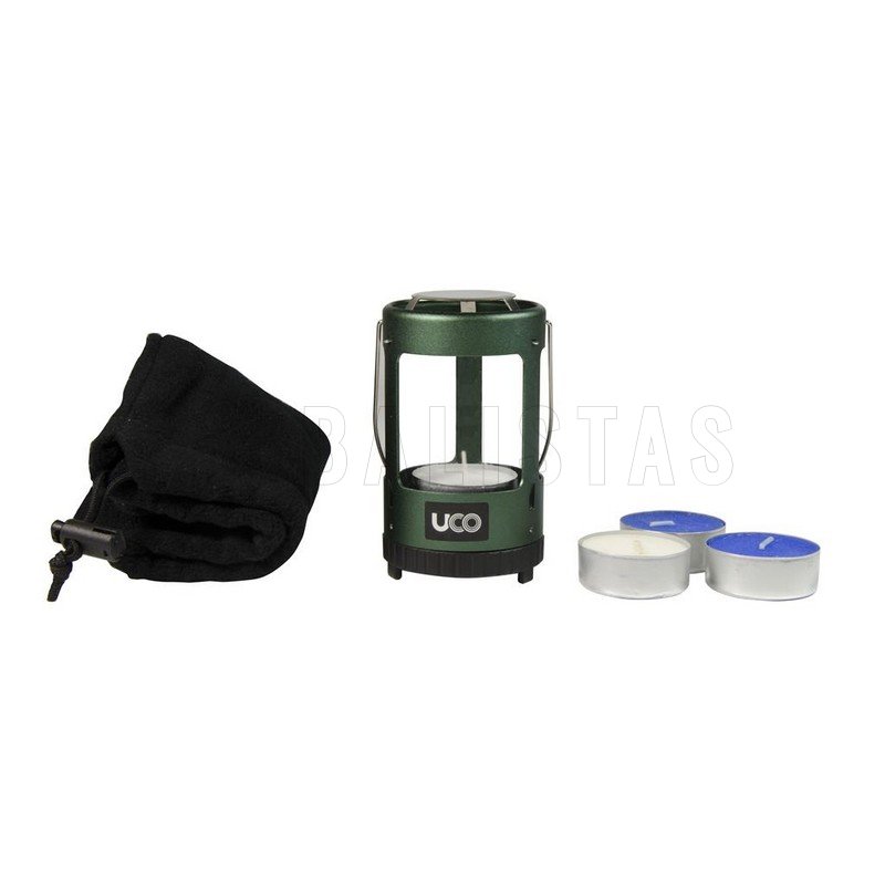 Linterna para velas de té UCO Mini Set verde