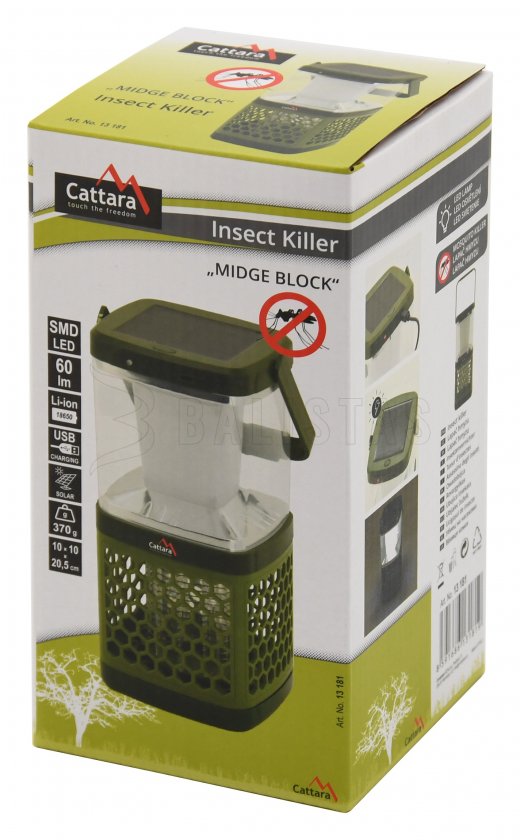 Linterna USB y capturador de insectos Cattara Midge Block