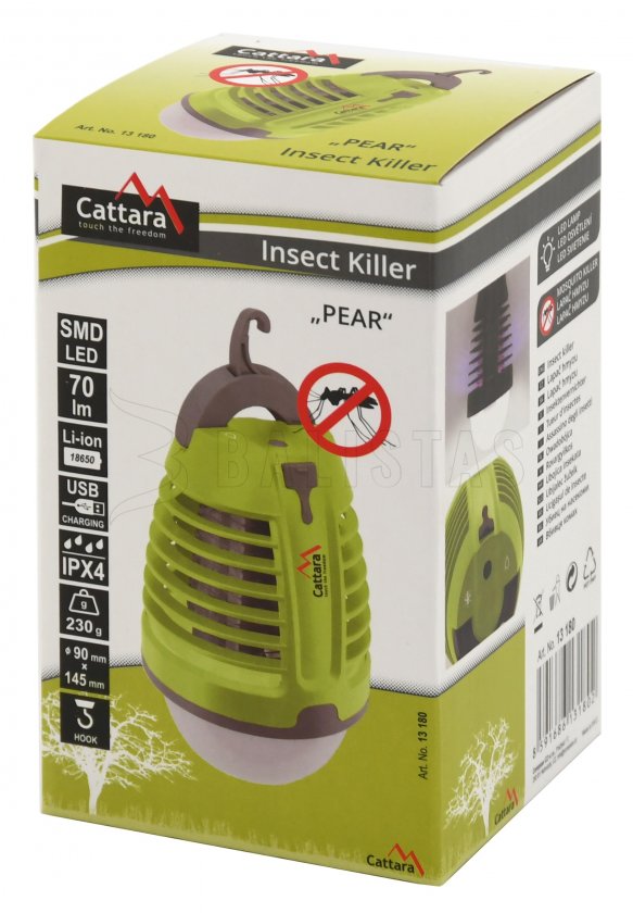 Luz USB y atrapainsectos Cattara Pear