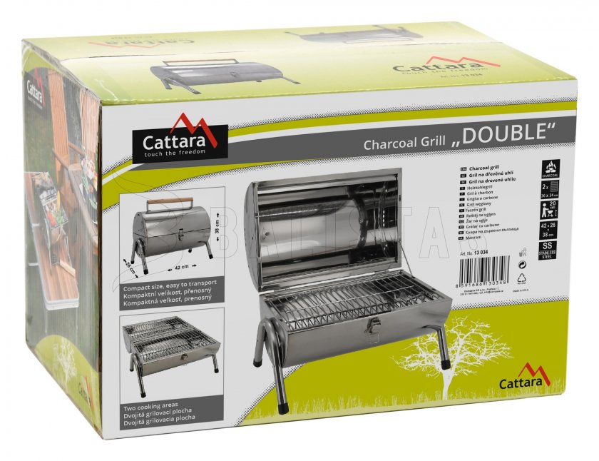 Parrilla de carbón de mesa Cattara Doble