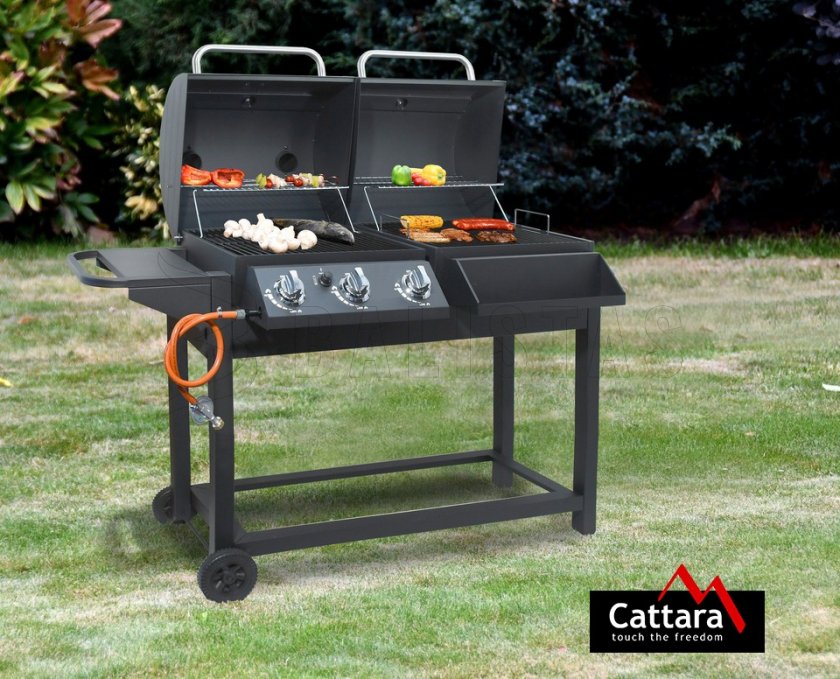 Parrilla combinada Cattara Duet