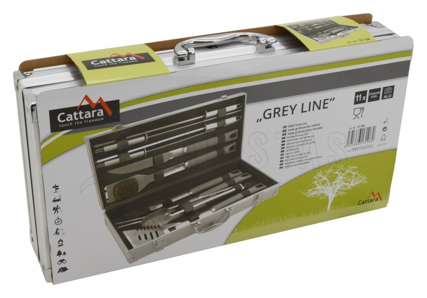 Utensilios para asar Cattara Grey Line set 11pcs