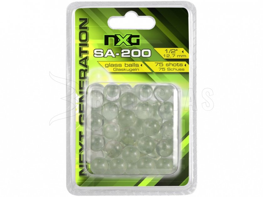 Perlas de vidrio para tirachinas NXG SA-200 12,7mm 75pcs
