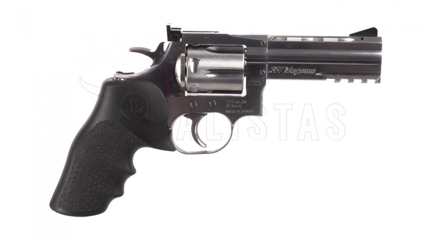 Revólver de aire ASG Dan Wesson 715 4" silver balines