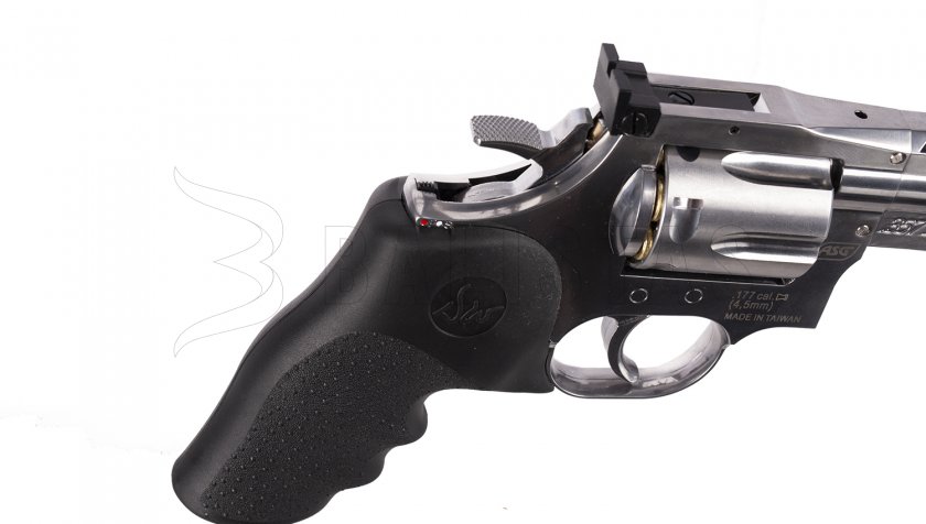Revólver de aire ASG Dan Wesson 715 4" silver balines