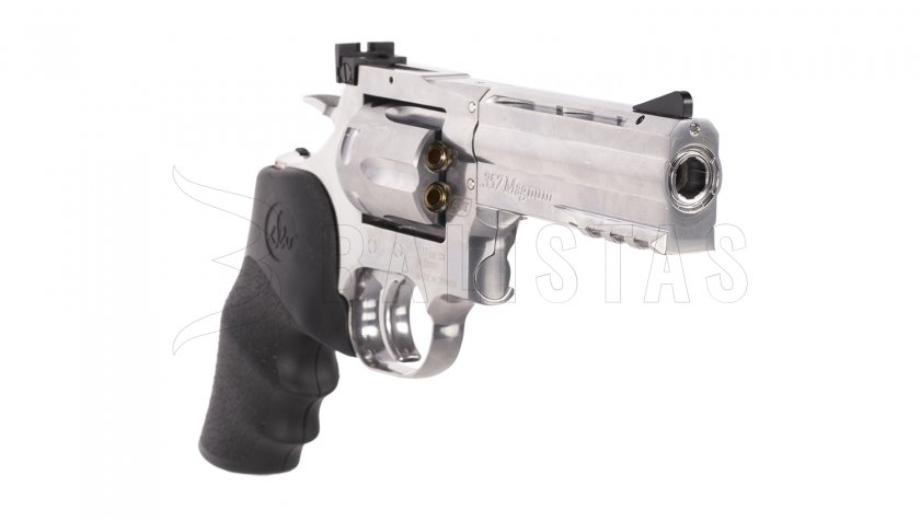 Revólver de aire ASG Dan Wesson 715 4" silver balines