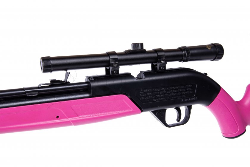 Carabina de aire Crosman Pumpmaster 760 SET 4,5mm rosa