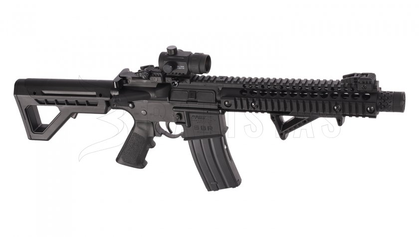 Carabina de aire comprimido Crosman DPMS SBR Full Auto 4,5mm con colimador
