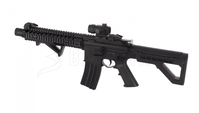 Carabina de aire comprimido Crosman DPMS SBR Full Auto 4,5mm con colimador