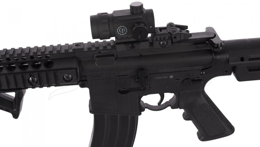 Carabina de aire comprimido Crosman DPMS SBR Full Auto 4,5mm con colimador