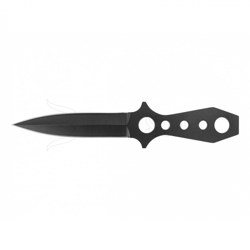 Cuchillo de lanzamiento Fox Outdoor 22,5cm con funda, negro