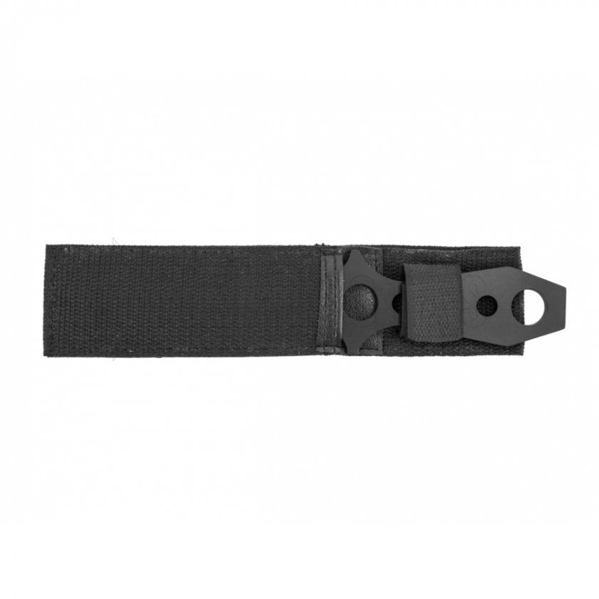 Cuchillo de lanzamiento Fox Outdoor 22,5cm con funda, negro