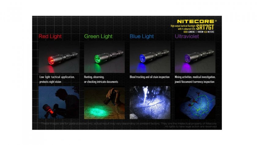 Linterna táctica Nitecore SRT7GT