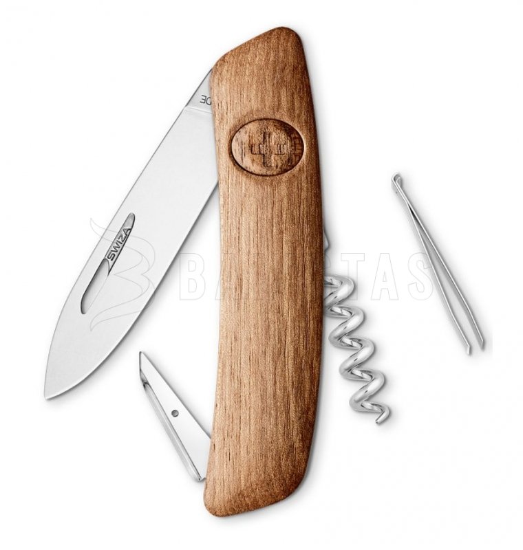 Navaja suiza Swiza D01 madera de nogal