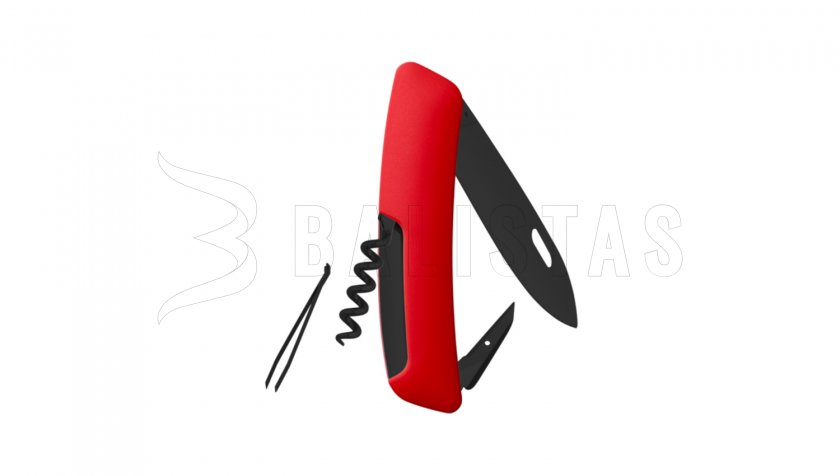 Navaja suiza Swiza D01 Allblack roja