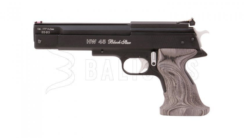 Pistola de aire comprimido Weihrauch HW 45 Black Star 4,5mm