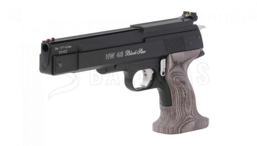 Pistola de aire comprimido Weihrauch HW 45 Black Star 4,5mm