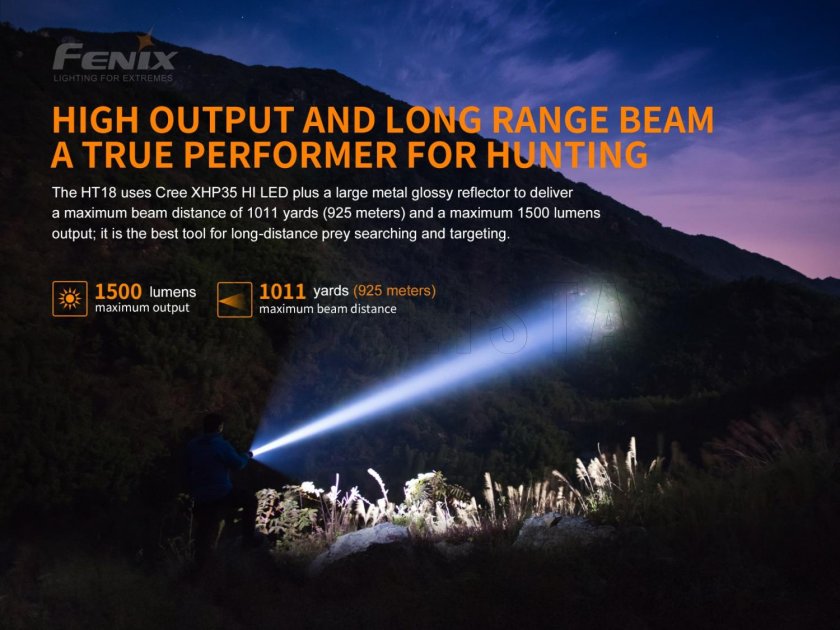 Linterna de caza Fenix HT18