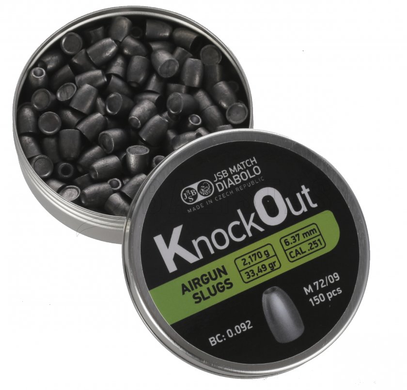 Diabolo JSB KO Slugs 6,37mm 150uds