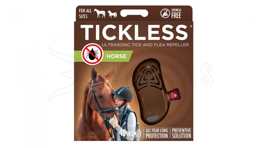 Repelente de garrapatas para caballos Tickless marrón