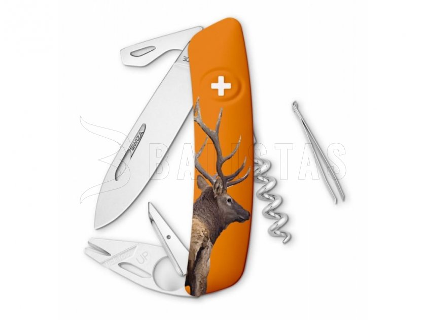 Navaja de bolsillo suiza Swiza TT03 Wildlife Bull Elk
