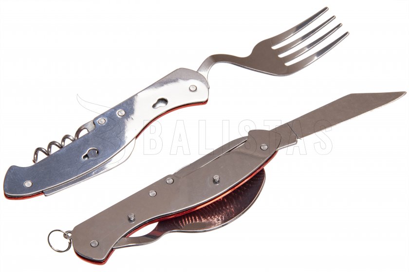 Cubiertos plegables Wildee Camper rojo