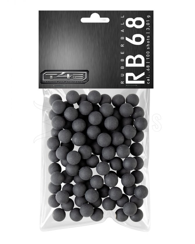 T4E Rubber Ball RB Prac-Series .68 polímero 100pcs