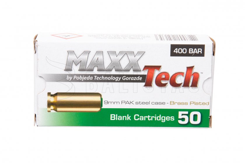 Cartuchos de iniciación MAXX Tech pistola 9mm 50pcs