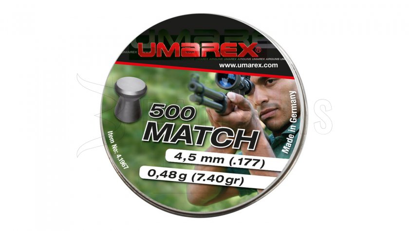 Diábolos Umarex Match Pro 4,5 mm 500 uds