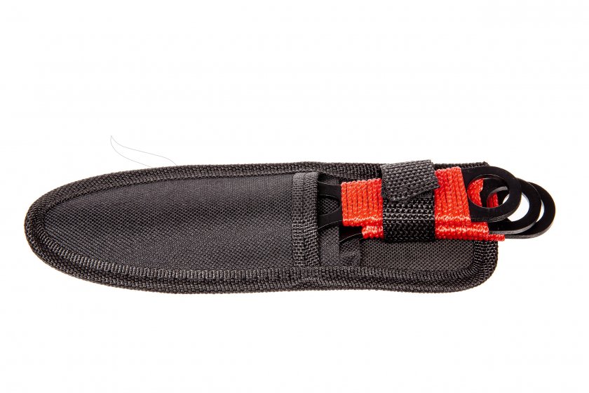 Set de cuchillos arrojadizos Kandar con paracord rojo (82)