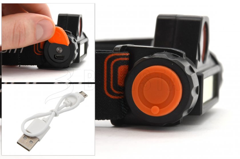Cattara 120lm Linterna frontal recargable