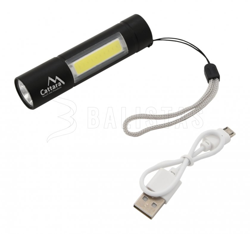 Linterna LED de bolsillo Cattara 120lm recargable