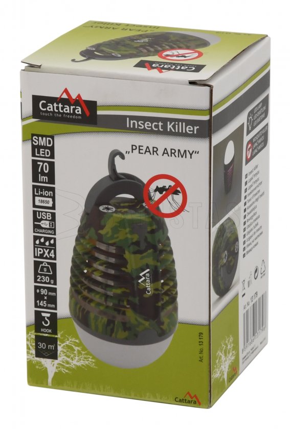 Linterna PEAR ARMY recargable + atrapainsectos