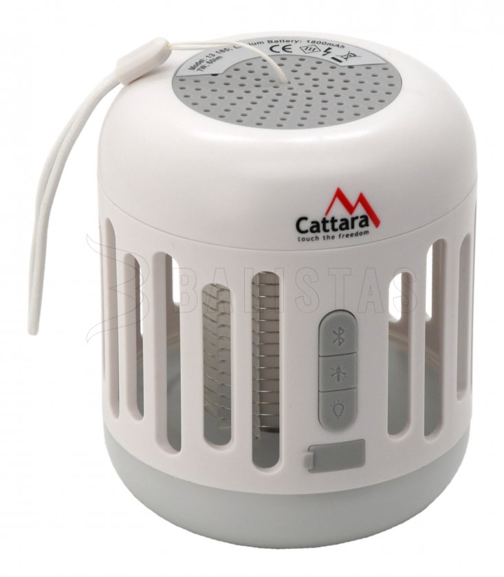 Linterna MUSIC CAGE Bluetooth recargable + atrapa insectos UV