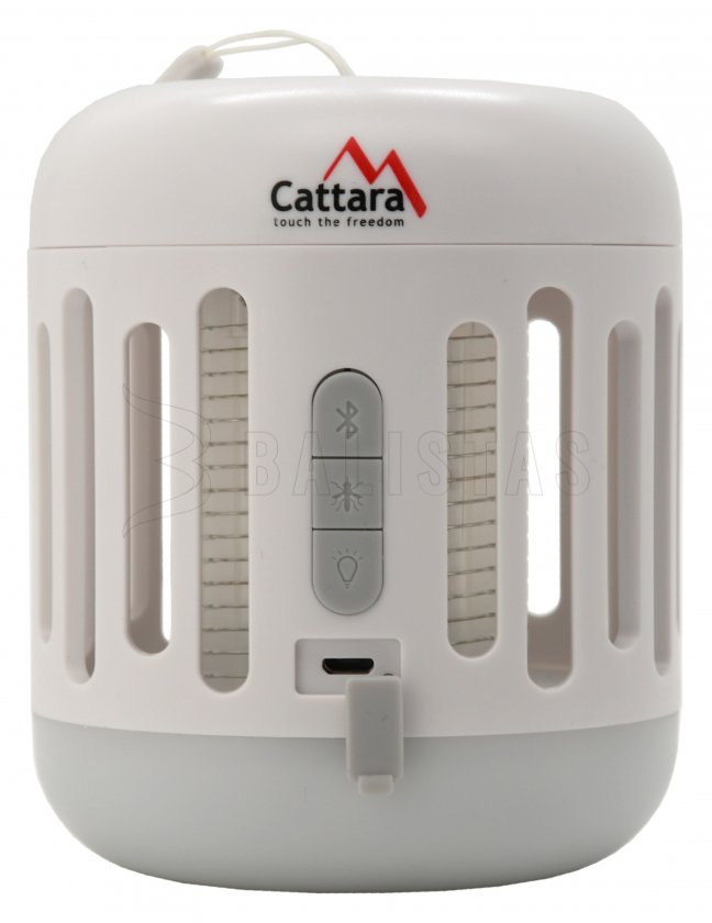 Linterna MUSIC CAGE Bluetooth recargable + atrapa insectos UV