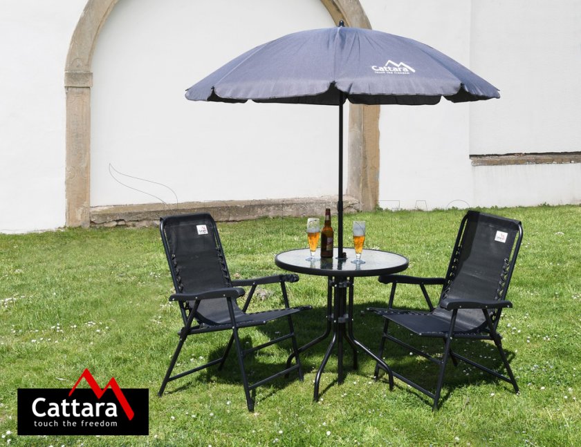 Sombrilla plegable TERST 180cm gris