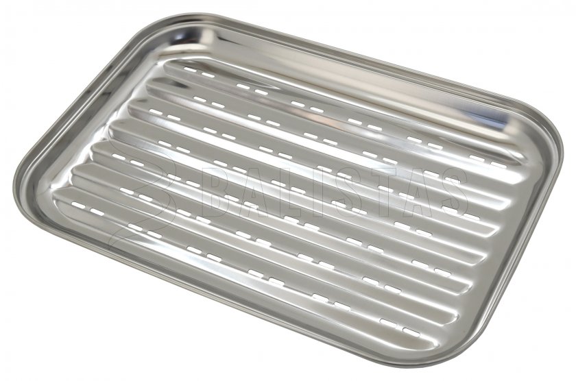 Bandeja para barbacoa de acero inoxidable 34 x 24 cm