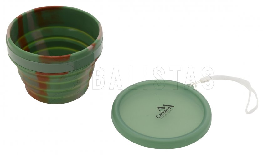 Bol plegable de silicona ARMY 550ml