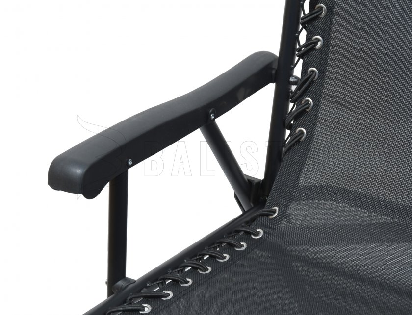 Silla de jardín plegable TERST negra