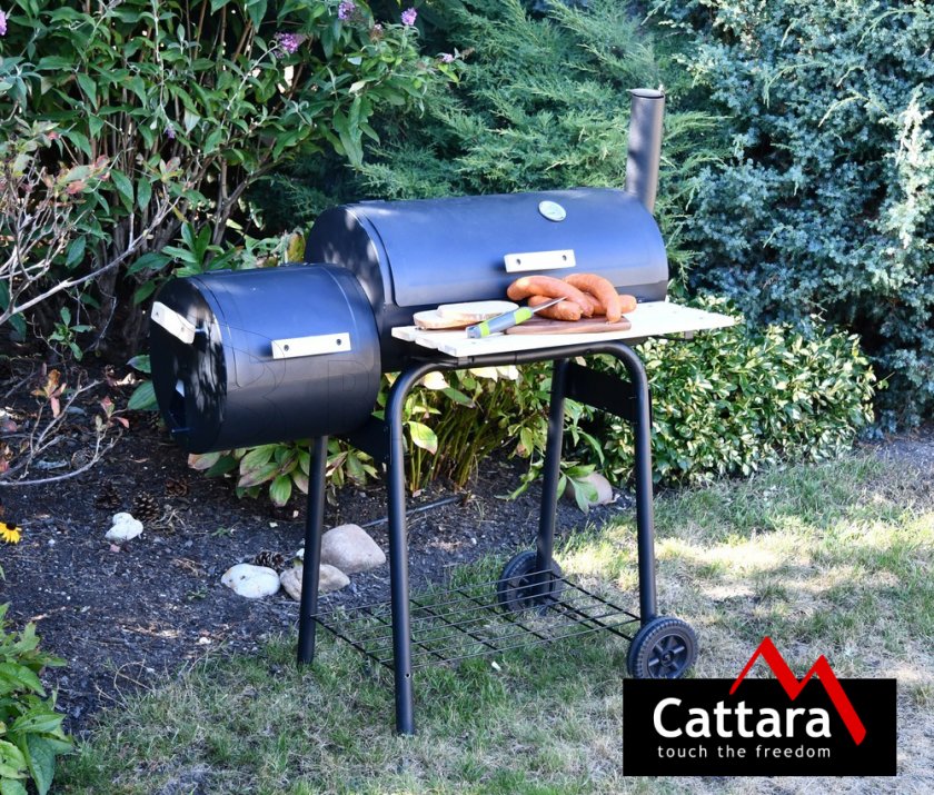 Parrilla de carbón SMOKIE con ahumador