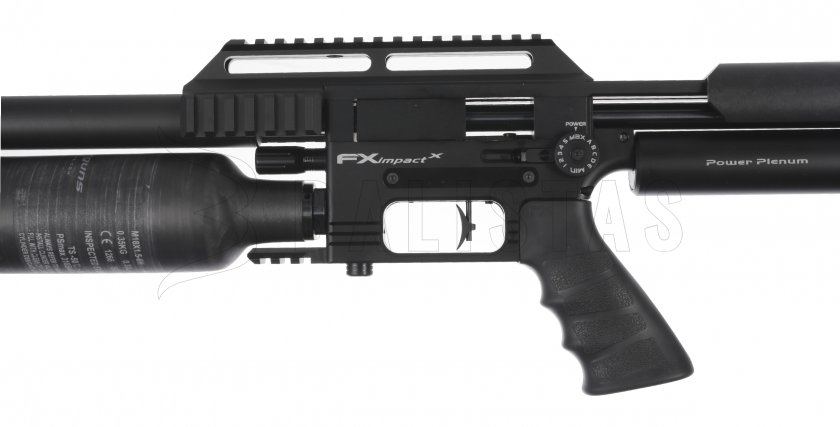 Fusil de aire FX Impact MKII Compact, Power Plenum, negro 6,35mm