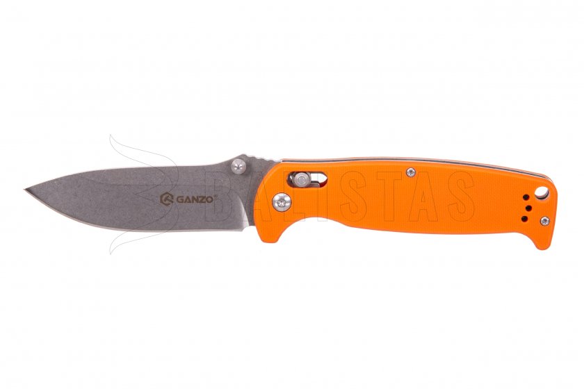 Ganzo G7412 navaja de cierre naranja con silbato