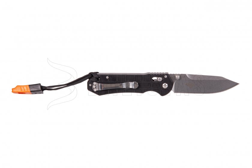 Navaja Ganzo G7452P negra con silbato