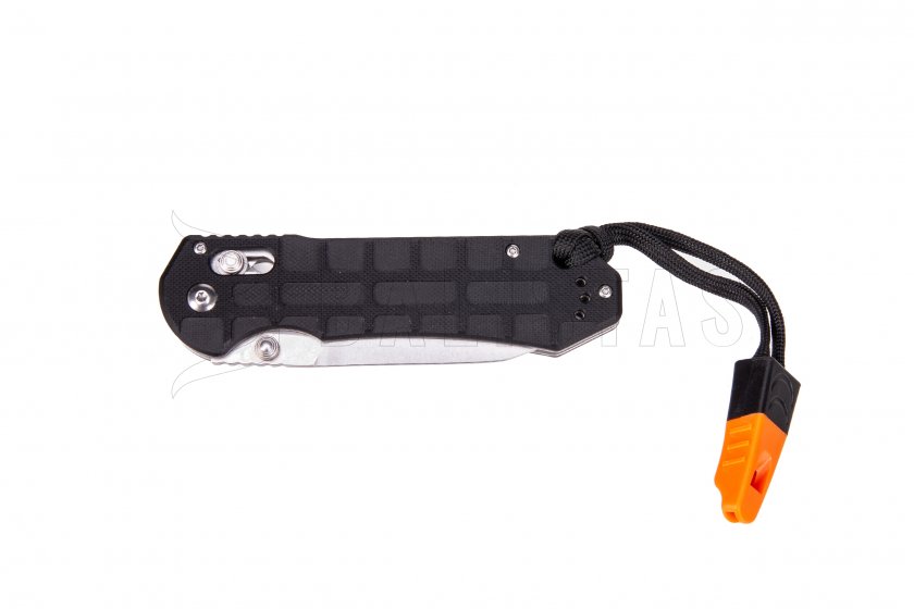 Navaja Ganzo G7452P negra con silbato