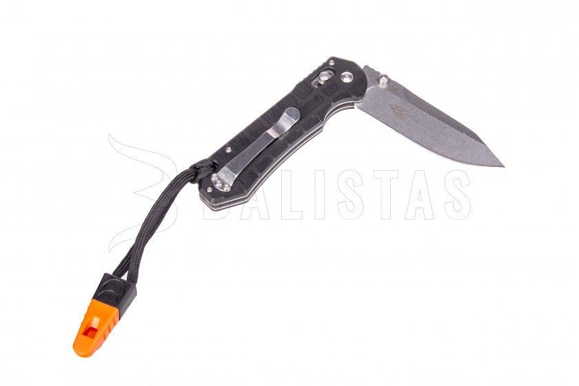 Navaja Ganzo G7452P negra con silbato