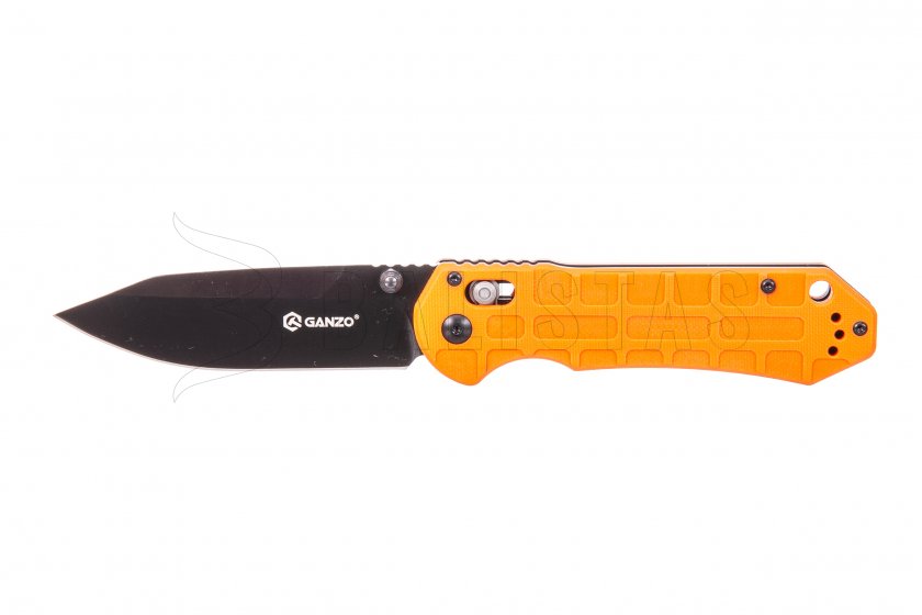 Ganzo G7453P navaja de cierre naranja con silbato