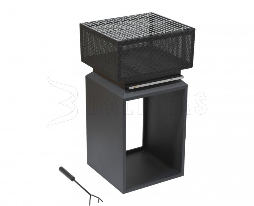 Chimenea CUBE con rejilla 74cm