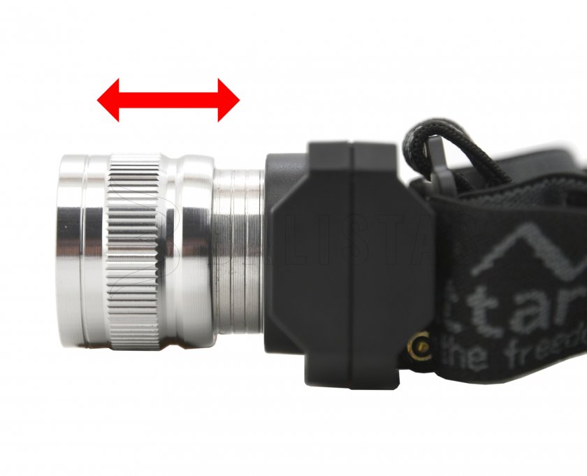 Frontal Cattara SCORPION 90lm XPE ZOOM recargable