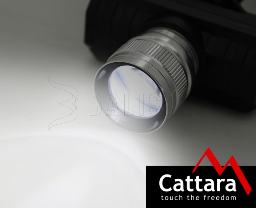 Frontal Cattara SCORPION 90lm XPE ZOOM recargable