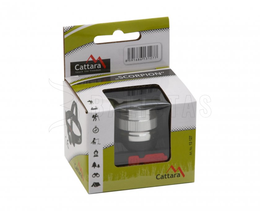 Frontal Cattara SCORPION 90lm XPE ZOOM recargable